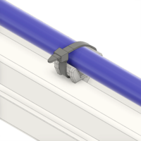 66-120-0 MODULAR SOLUTIONS CABLE TIE DOWNS 1/4 TURN CABLE BLOCK, 25MM, GRAY